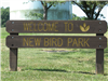 Welcome to New Bird Park Sign