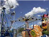 Ferris Wheel and Other Rides at Carnival