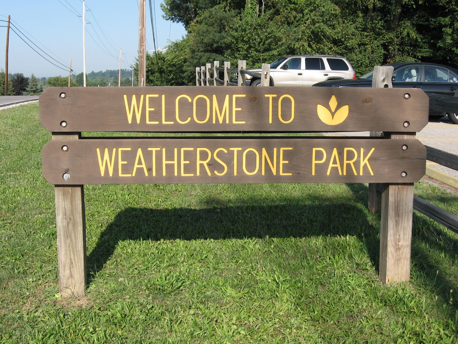 Welcome to Weatherstone Park Sign