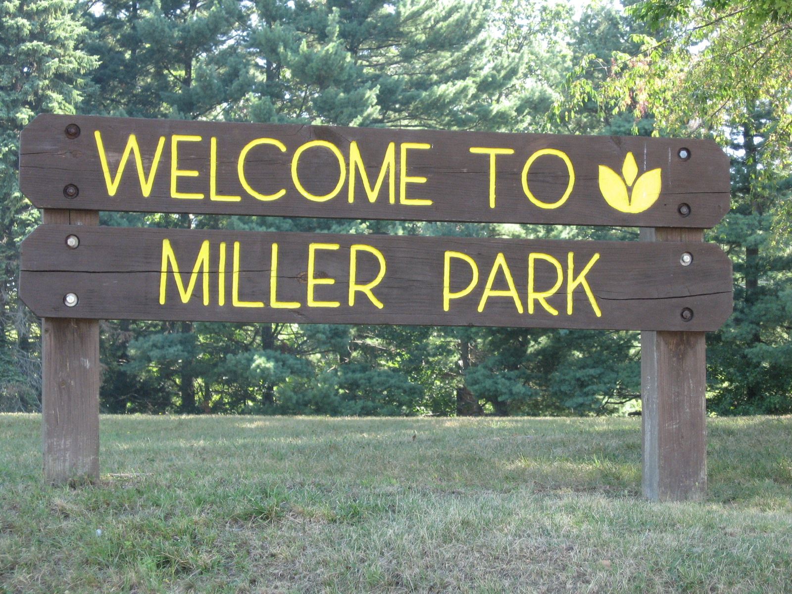 Welcome to Miller Park Sign