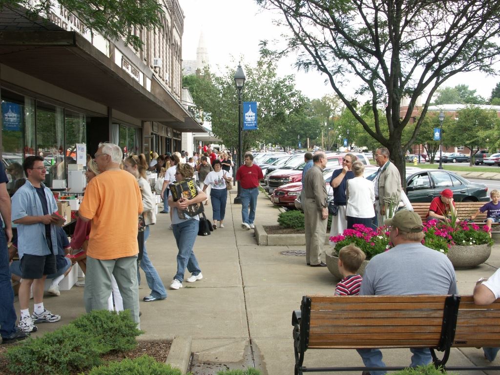 Crowd at the Rummage Sale