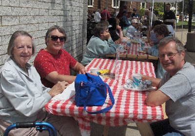 People Eat at a Table