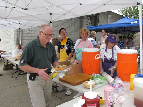 Food Being Served at Rib Festival