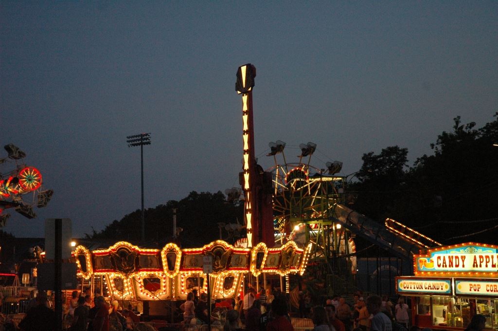 Carnival Rides in the Dimming Light of the Sky