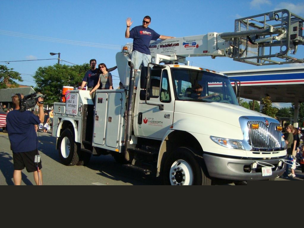City of Wadworth Work Truck in Parade