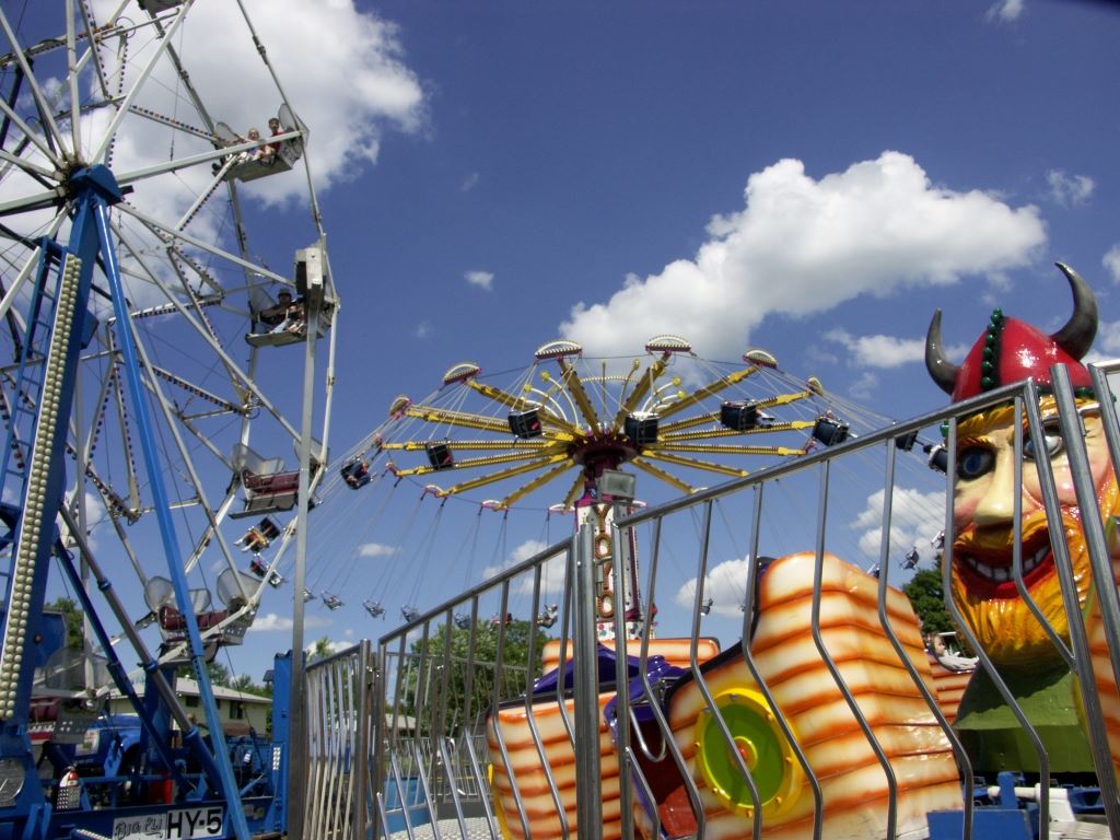Ferris Wheel and Other Rides at Carnival
