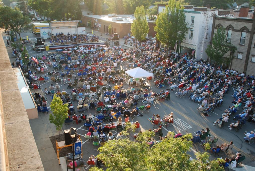 Crowd Watches Concert