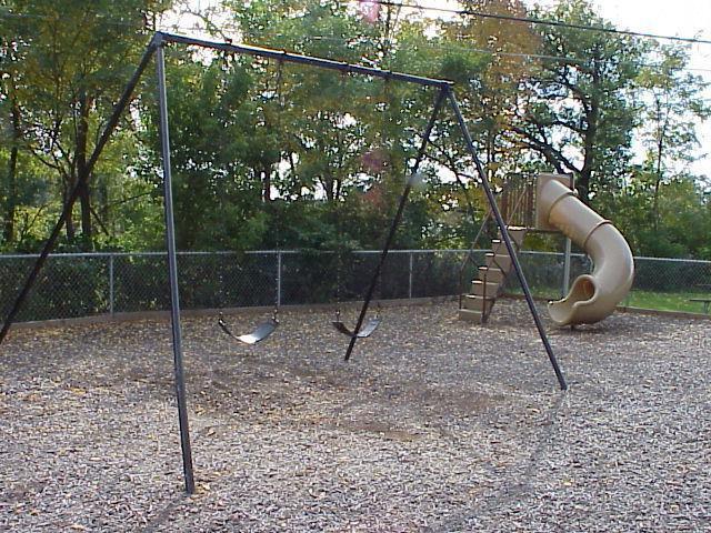 First Street Tot Lot Swings and Slide