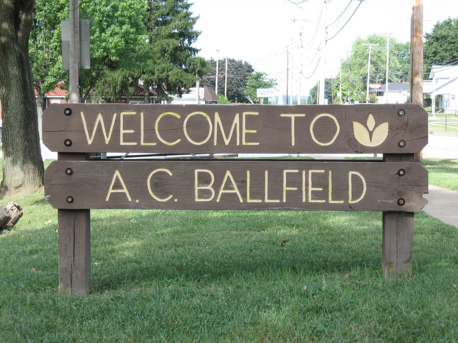 Welcome to A.C. Ballfield Sign